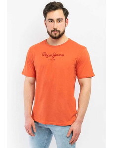 T-shirt męski Pepe Jeans PM508208 pomarańczowy (M)