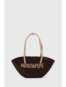 Patrizia Pepe torba plażowa kolor brązowy 2B0094 L070