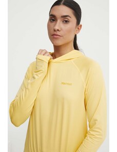 Marmot bluza sportowa Windridge kolor żółty gładka