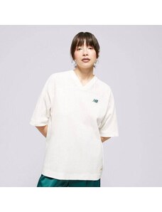 New Balance T-Shirt Sportswear's Jersey Damskie Odzież Koszulki WT41512SST Beżowy