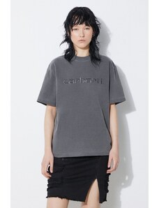 Carhartt WIP t-shirt bawełniany S/S Duster T-Shirt damski kolor szary I033555.89GD