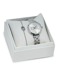 Liu Jo Zestaw zegarek i bransoletka Couple Plus TLJ2036 Srebrny