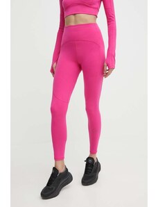 adidas by Stella McCartney legginsy treningowe kolor różowy gładkie IT5712