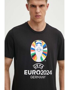 adidas Performance t-shirt Euro 2024 męski kolor czarny z nadrukiem IT9291