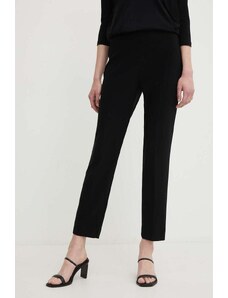 Joseph Ribkoff spodnie damskie kolor czarny proste medium waist 143105