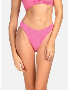 Miss Lou Damskie figi kąpielowe High-Leg I Dół bikini róż (XS-M (34-38))