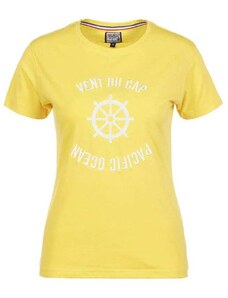 Peak Mountain Koszulka "Acheryl" w kolorze żółtym