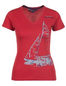 Peak Mountain Koszulka "Adrio" w kolorze czerwonym