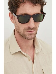 Tom Ford okulary przeciwsłoneczne męskie kolor brązowy FT1076_5454N
