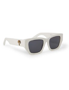 Palm Angels okulary przeciwsłoneczne damskie kolor biały PERI034_510107