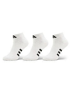 adidas Zestaw 3 par niskich skarpet unisex Mid-Cut Socks 3 Pairs HT3450 Biały