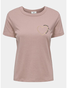 JDY T-Shirt Paris 15193227 Różowy Regular Fit