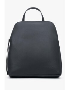 Czarny plecak damski z włoskiej skóry naturalnej Premium Estro ER00115038