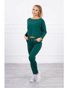 ModaMia Komplet z bluzką oversize zielony