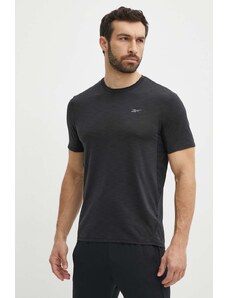 Reebok t-shirt treningowy Chill Athlete 2.0 kolor czarny melanżowy 100075786