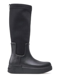 Calvin Klein Kozaki Rain Boot Wedge High HW0HW01264 Czarny