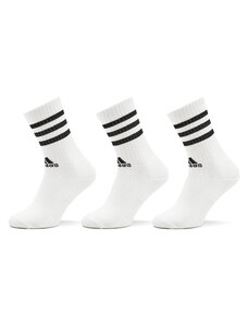 Skarpety wysokie unisex adidas 3-Stripes Cushioned Crew Socks 3 Pairs HT3458 white/black