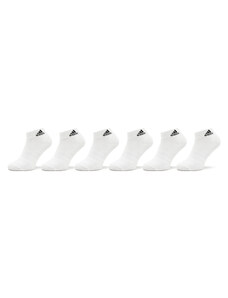 Skarpety Niskie Unisex adidas Cushioned Sportswear Ankle Socks 6 Pairs HT3442 white/black