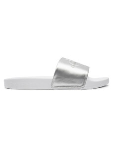 Calvin Klein Jeans Klapki Slide Ny Pearl YW0YW01243 Biały