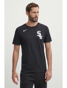 Nike t-shirt bawełniany Chicago White Sox męski kolor czarny z nadrukiem
