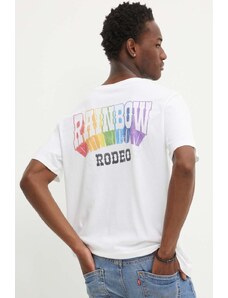 Levi's t-shirt bawełniany Pride męski kolor biały z nadrukiem