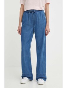 Pepe Jeans spodnie LOOSE ST PANTS UHW TENCEL damskie kolor niebieski szerokie high waist PL204685