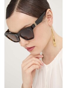 Burberry okulary przeciwsłoneczne damskie kolor brązowy 0BE4420U