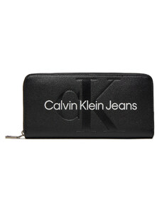 Duży Portfel Damski Calvin Klein Jeans K60K607634 Czarny