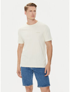 Calvin Klein T-Shirt Enlarged Back Logo K10K113106 Beżowy Regular Fit