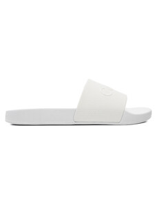 Klapki Calvin Klein Pool Slide Rubber HM0HM00636 Biały