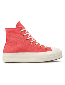 Converse Trampki Chuck Taylor All Star Lift Platform Canvas A09914C Różowy