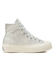 Trampki Converse Chuck Taylor All Star Lift Platform Butterflies A07538C Biały