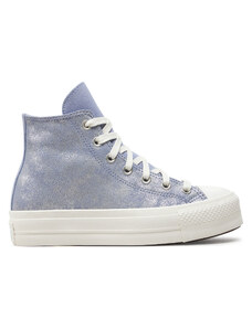 Converse Trampki Chuck Taylor All Star Lift Platform Suede Shimmer Hi A11549C Fioletowy
