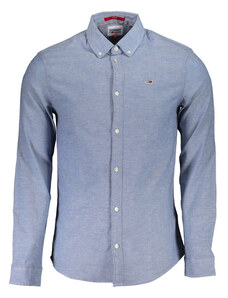 NIEBIESKA MĘSKA KOSZULA Z DŁUGIM RĘKAWEM TOMMY HILFIGER