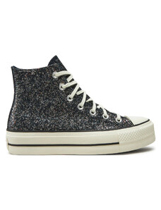 Converse Trampki Chuck Taylor All Star Lift Platform Glitter A09551C 401 Czarny