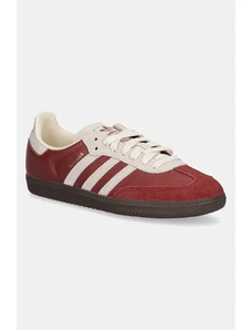 adidas Originals sneakersy skórzane Samba OG kolor bordowy JI3216
