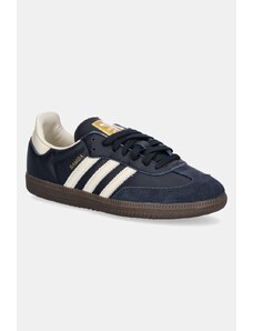 adidas Originals sneakersy skórzane Samba OG kolor granatowy ID2056