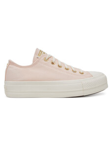 Trampki Converse Chuck Taylor All Star Lift Platform Gold A12584C Różowy