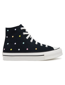 Converse Trampki Chuck Taylor All Star Lift Polka Dots Platform A12608C Czarny