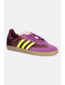 adidas Originals sneakersy Samba OG damskie kolor fioletowy JS1316