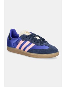 adidas Originals sneakersy Samba OG damskie kolor niebieski JS1317
