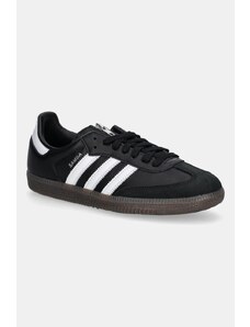 adidas Originals sneakersy skórzane Samba OG kolor czarny JQ8835