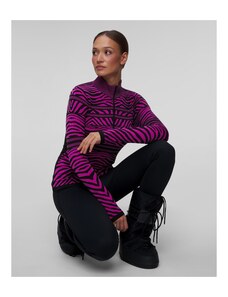 Różowy Golf Narciarski W Zebrę Damski Newland Rainbow