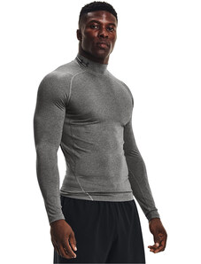 T-shirt Under Armour Hg Armour Comp Mock LS Carbon Heather/ Black S