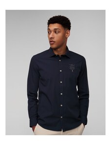 Granatowa Koszula Męska Aeronautica Militare