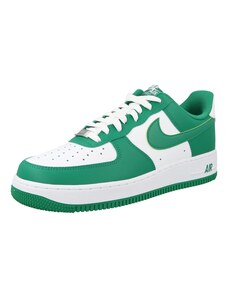 Nike Sportswear Trampki niskie 'Air Force 1 '07' ciemnozielony / biały