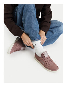 Sneakersy Reebok Club C 85 EO-CLUB C 85 100260676 Brązowy jasny