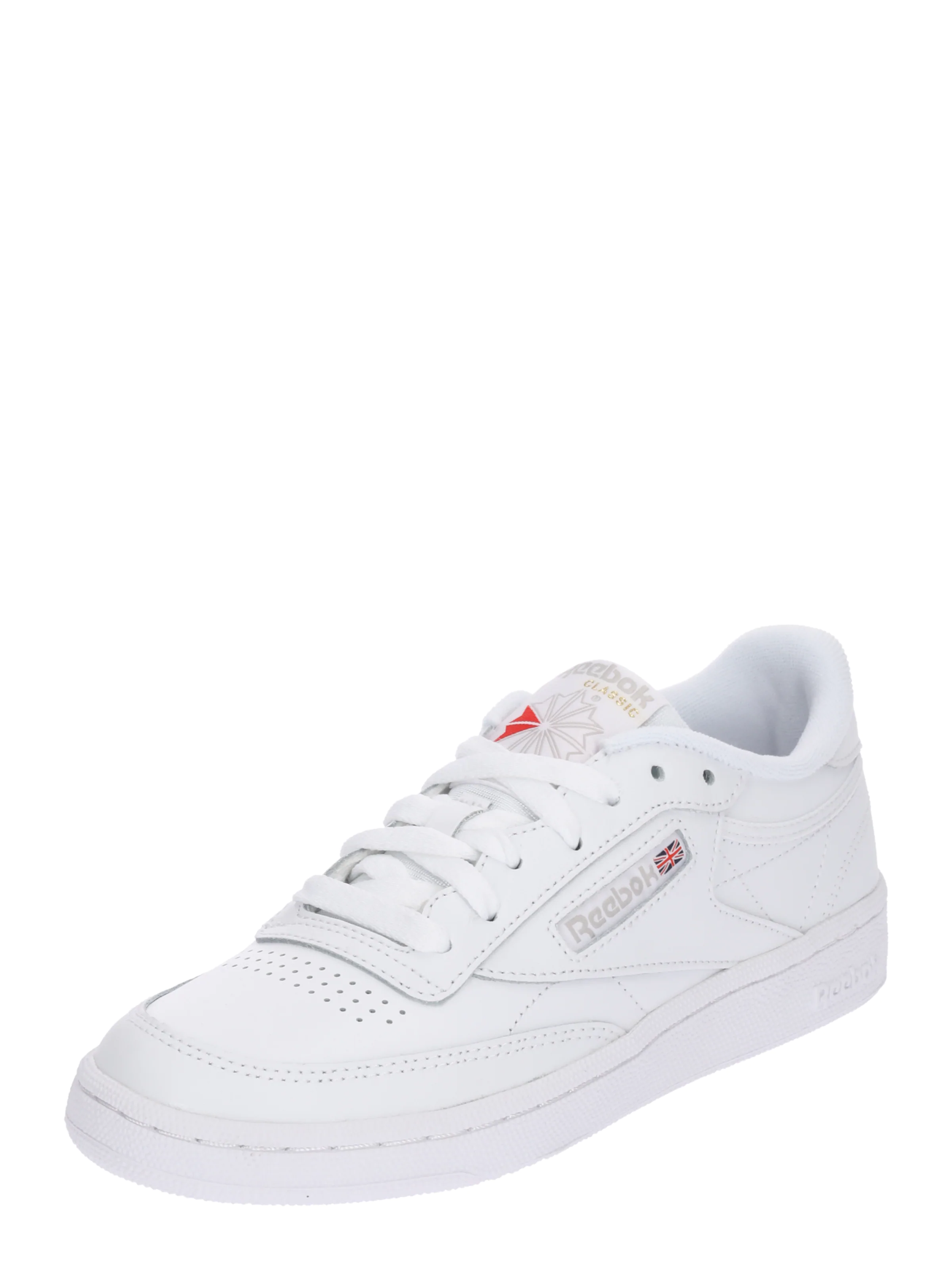 Reebok Sneakersy niskie 'Club C 85' szary / czerwony / biały