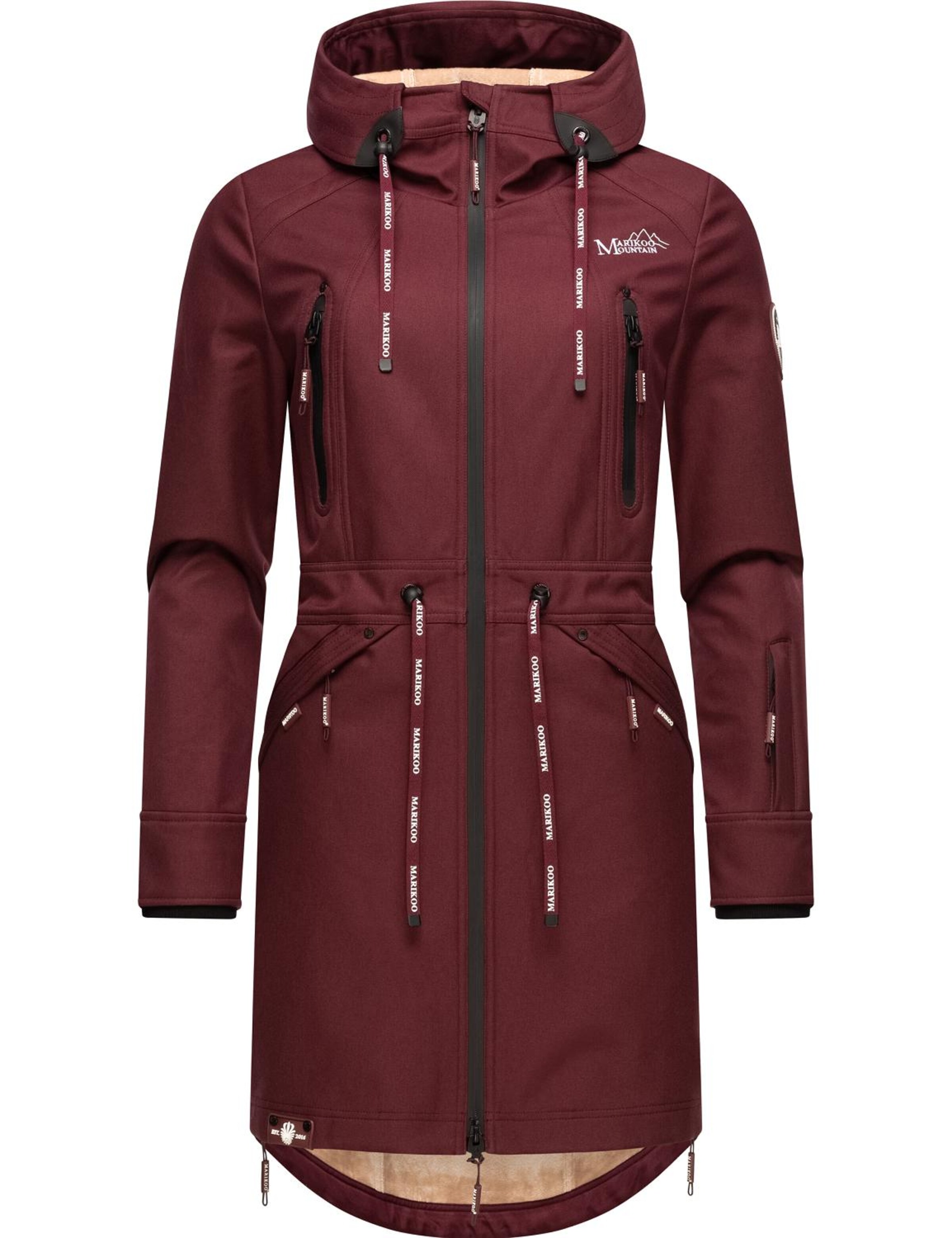 MARIKOO Parka przejściowa bordowy
