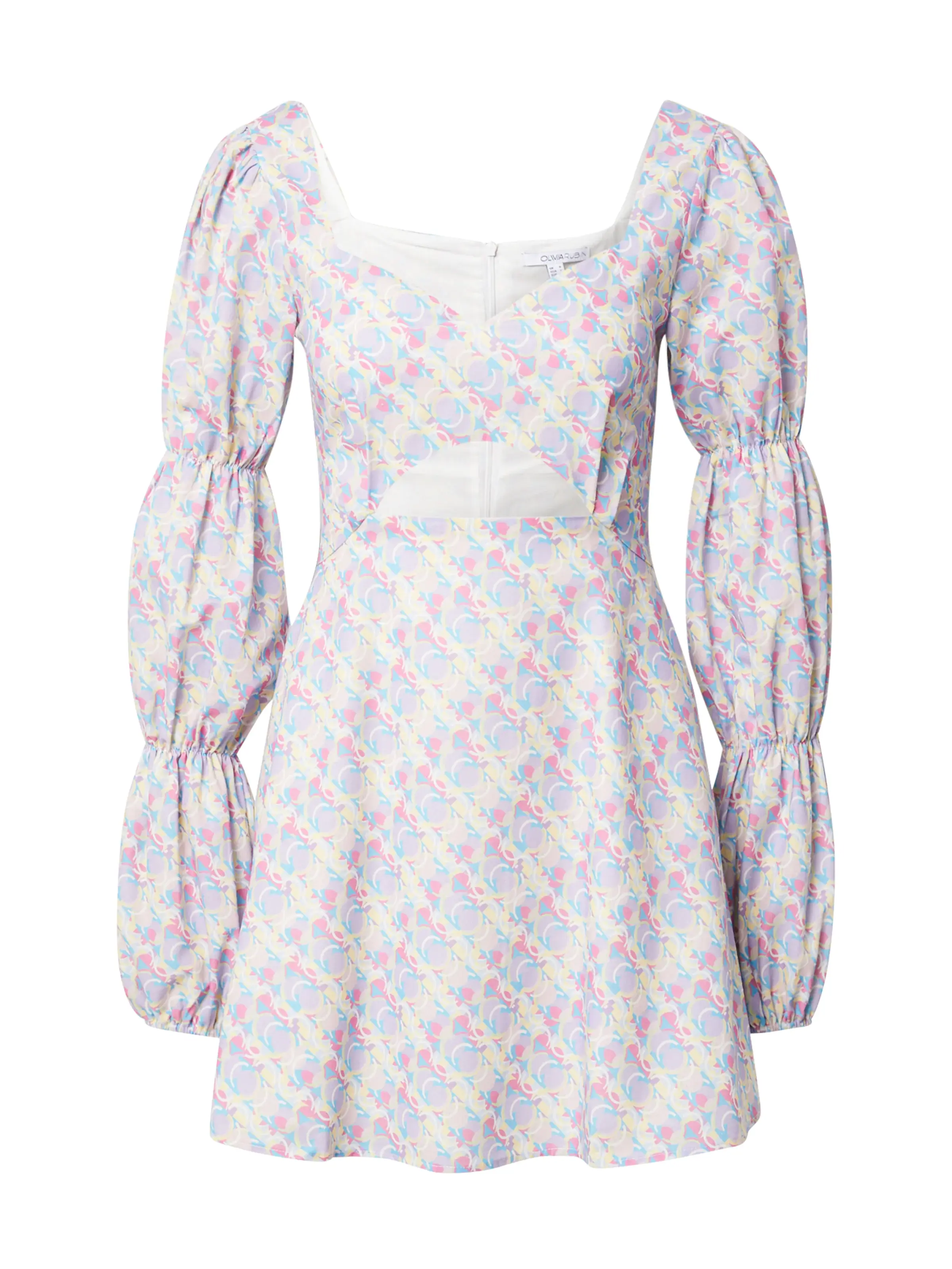 Olivia Rubin Letnia sukienka 'ELOISE' jasnoniebieski / jasnożółty / pastelowy fiolet / różowy